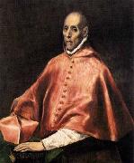 GRECO, El Portrait of Cardinal Tavera oil on canvas